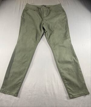 Relativity Women’s Size 16 Olive Green Straight Leg Casual Stretch Pants